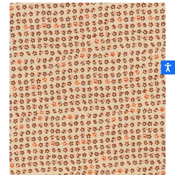 NWT Toad&Co Cream, Brown, and Orange Pleated Mini Skirt - Picture 3 of 12